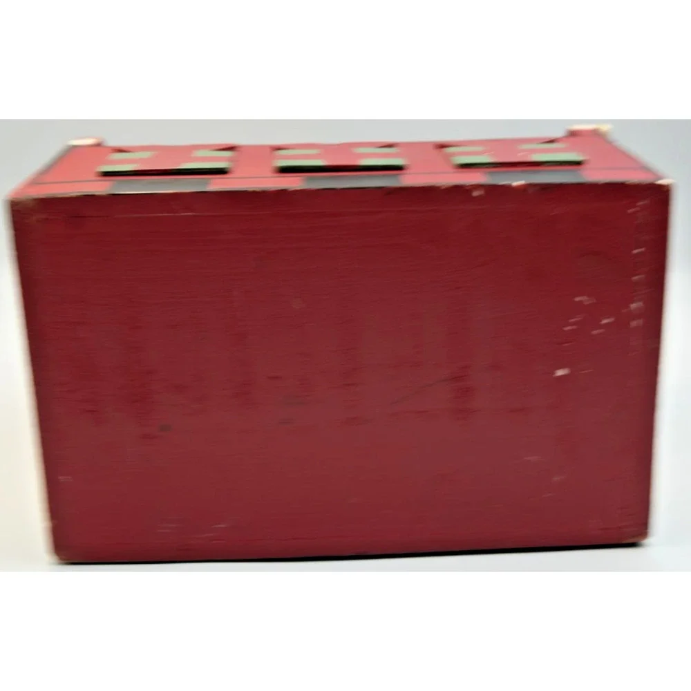 Handmade Wooden Santa‎ Gift Box – Christmas Décor with Present Design
